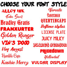 Load image into Gallery viewer, Custom License Plate Personalized Plate | Custom Car Tags | 6 x 12 Inch Personalized Aluminum Vanity License Plates
