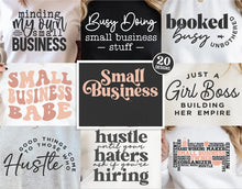 Load image into Gallery viewer, Small Business Owner Center Print Designs: Custom Tee Shirt- Short Sleeve 20 Design Options
