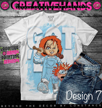 Load image into Gallery viewer, CHUCKY Oversized Design: Custom Tee Shirt- Short Sleeve -Front Only
