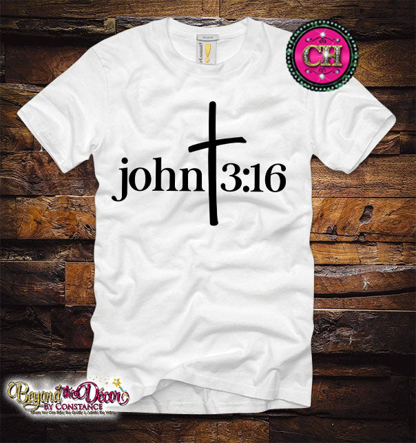 Christian Quote Tee Shirt (Center Design)- Short Sleeve