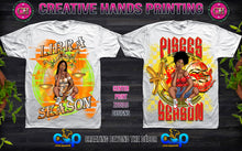 Load image into Gallery viewer, Zodiac Airbrushed Effect Center Print Design: Custom Tee Shirt- Short Sleeve
