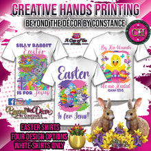 Load image into Gallery viewer, Easter Tee Shirt (Center Design)
