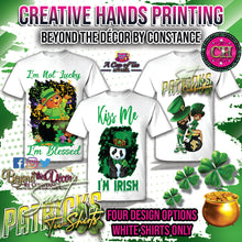 Load image into Gallery viewer, Saint Patrick Day: Center Print Design: Custom Tee Shirt- Short Sleeve
