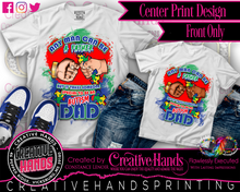 Load image into Gallery viewer, Color Center Print Design Tee Shirt- Short Sleeve (Any Design) Adult &amp; Youth
