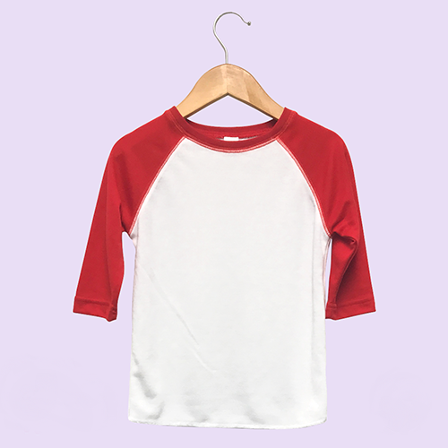 Raglan Custom Tee Shirt (Center Front Design Only)